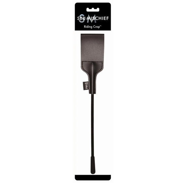 Sportsheets Sex & Mischief Riding Crop Black - TruLuv Novelties