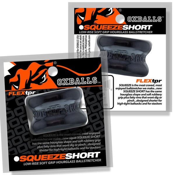 Squeeze Short Ballstretcher - Black - TruLuv Novelties