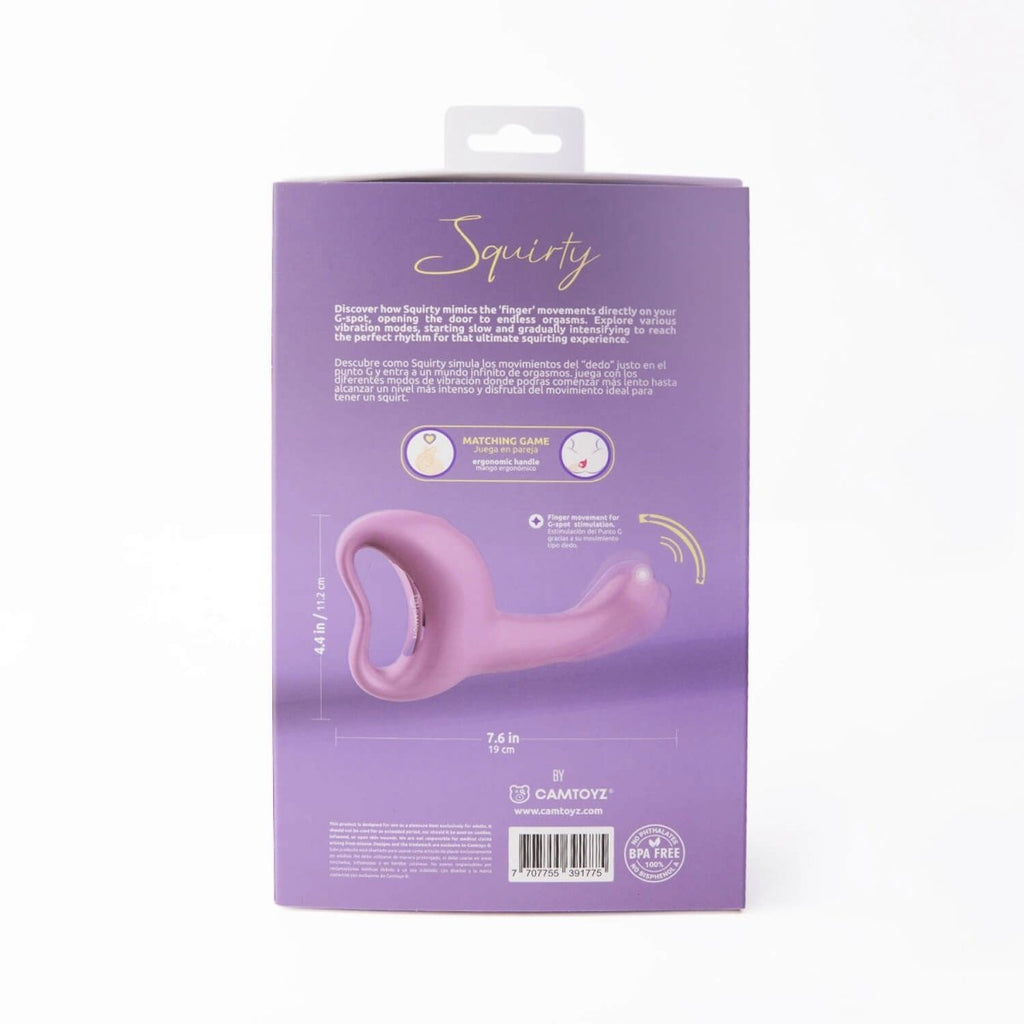 Squirty Vibrator and Stimulator - Purple - TruLuv Novelties