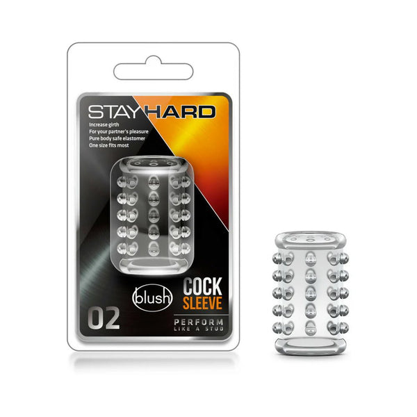 Stay Hard Cock Sleeve 02 Penis Enhancer Clear - TruLuv Novelties