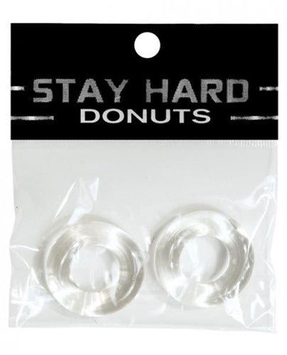Stay Hard Donuts - 2 Pack - Clear - TruLuv Novelties