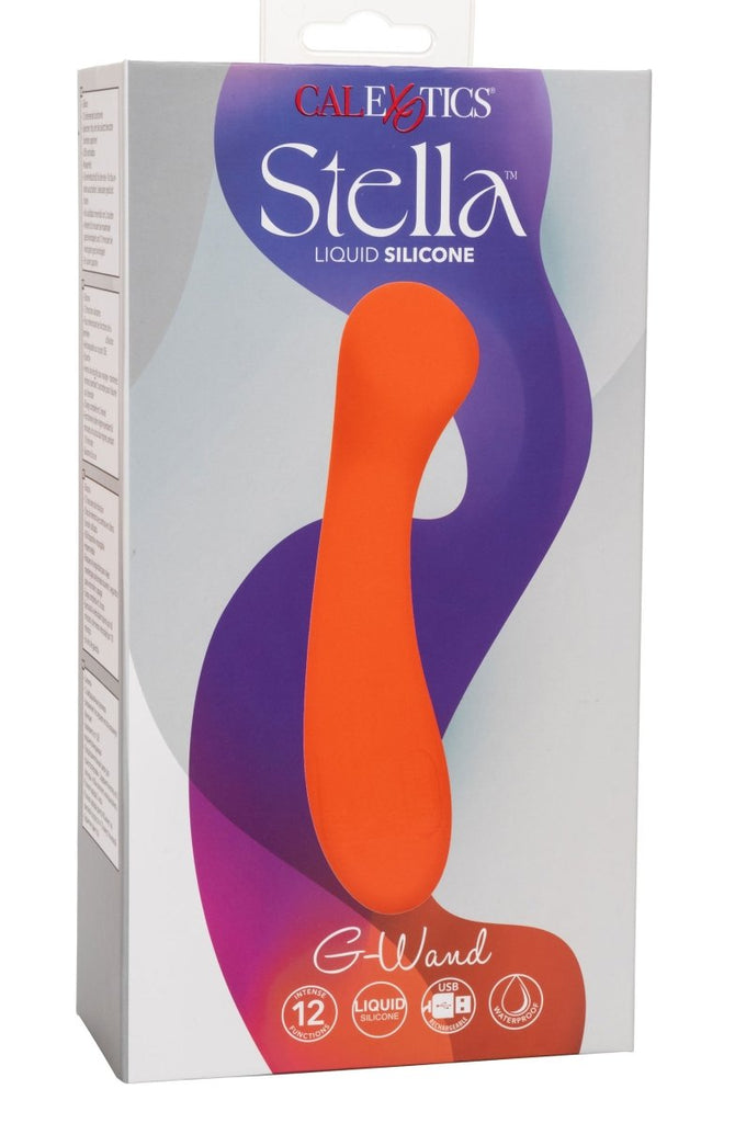 Stella Liquid Silicone G-Wand - Orange - TruLuv Novelties