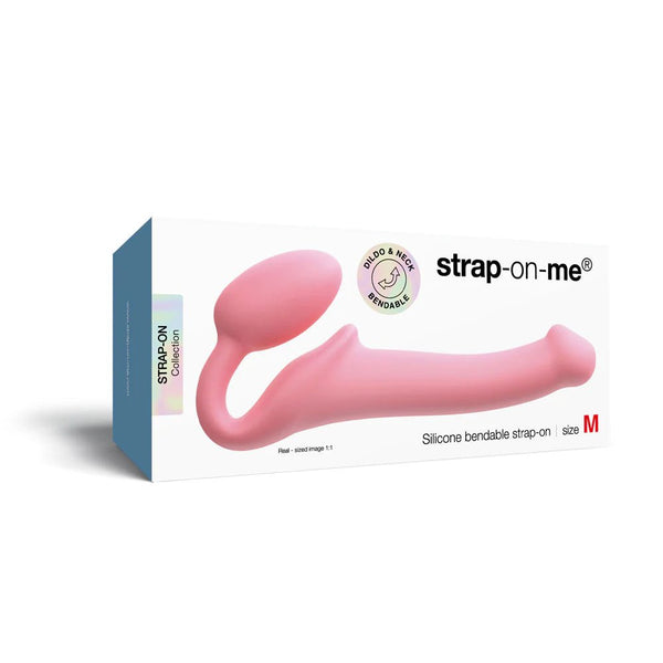 Strap - On - Me Semi - Realistic Bendable Strap - On M Pink - TruLuv Novelties