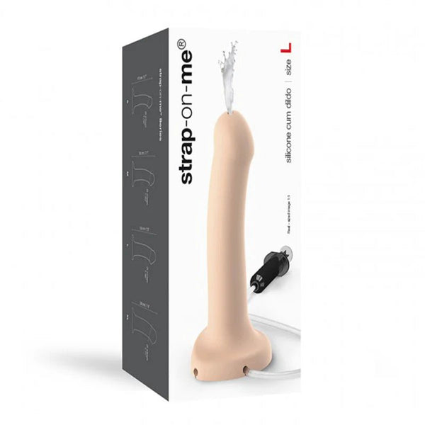 Strap - On - Me Silicone Ejaculating Cum Dildo Vanilla L (fluid not included) - TruLuv Novelties