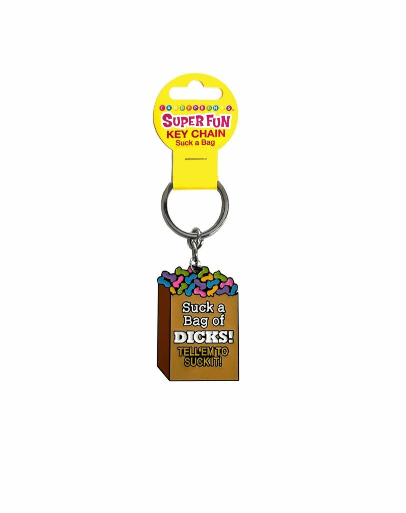 Super Fun Key Chain, Suck a Bag of Dicks - TruLuv Novelties