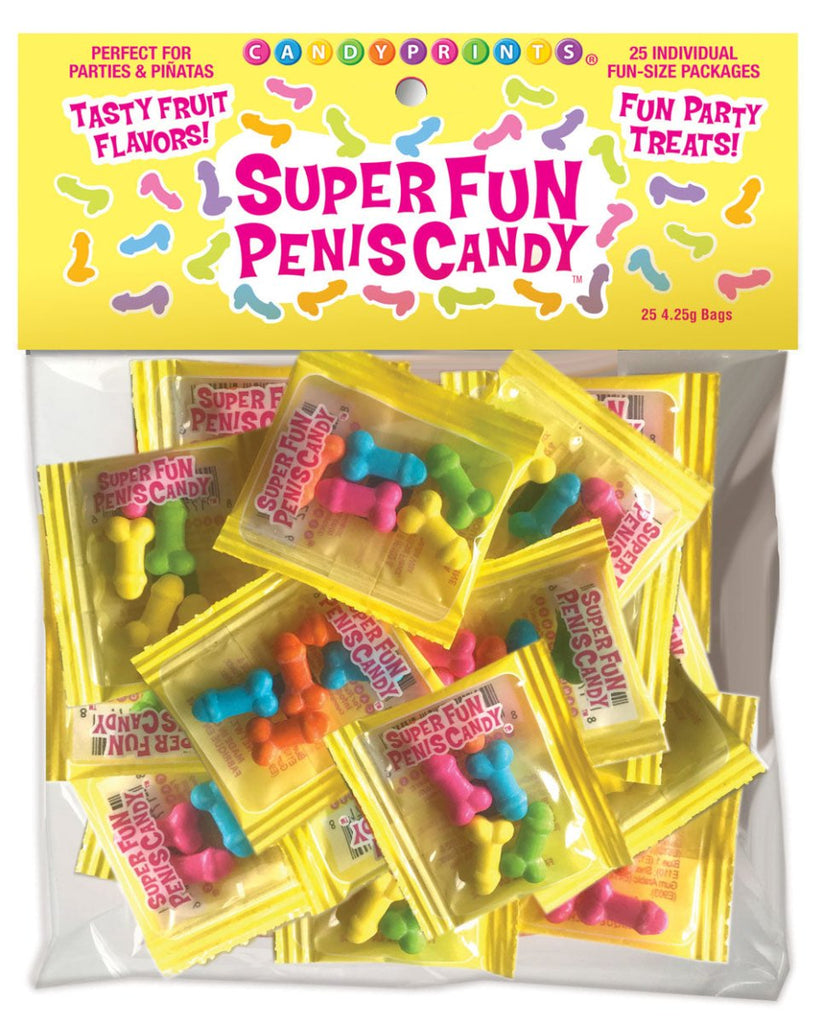 Super Fun Penis Candy 25 Individual Fun-Size Packages - TruLuv Novelties