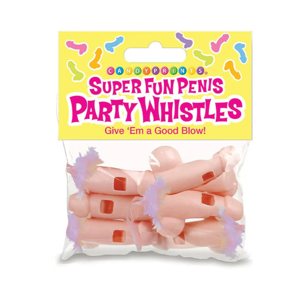 Super Fun Penis Party Whistles 6 - Pack - TruLuv Novelties