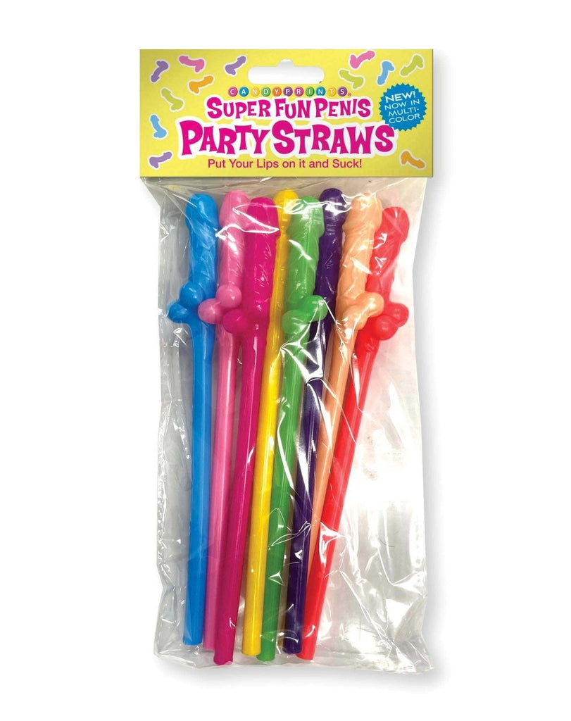 Super Fun Penis Straws - Multicolor - TruLuv Novelties