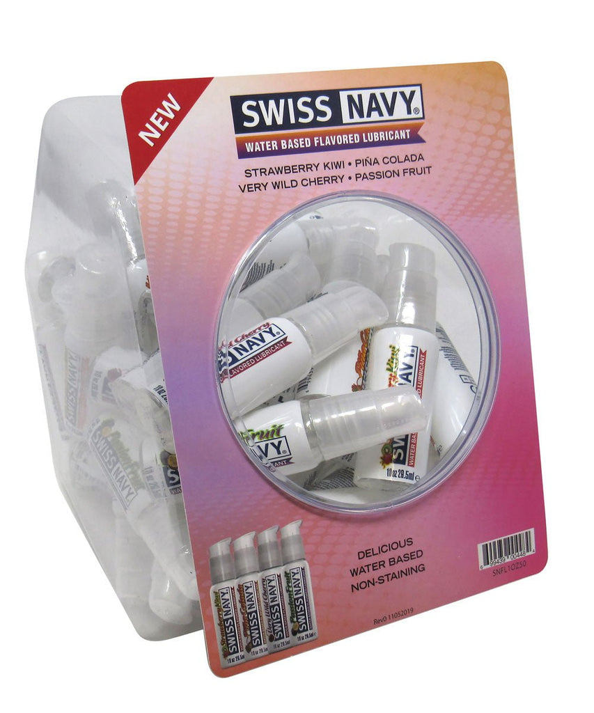 Swiss Navy 4 Flavored 1oz 50ct Fishbowl - TruLuv Novelties
