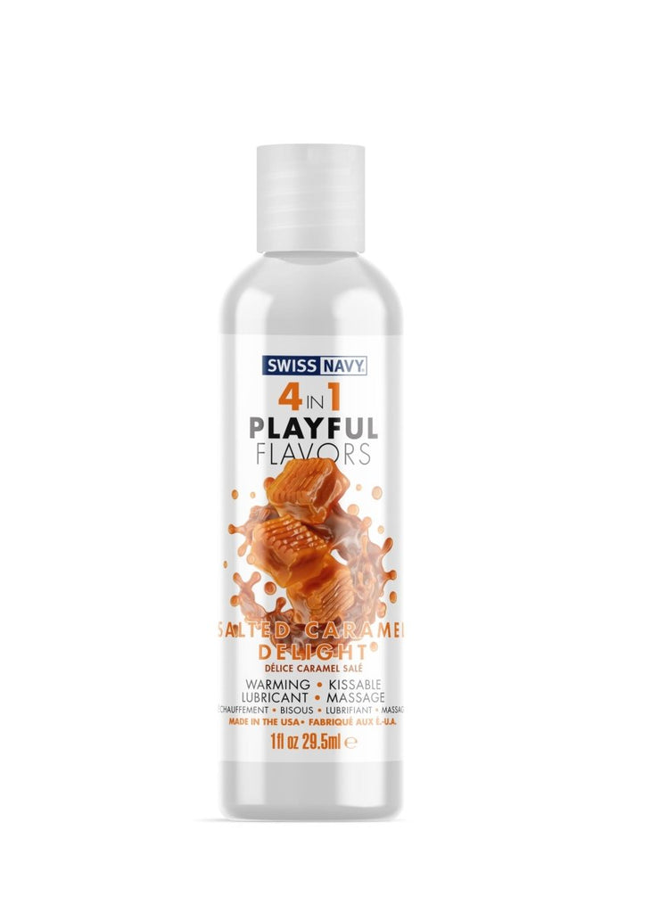 Swiss Navy 4-in-1 Playful Flavors - Salted Caramel Delight - TruLuv Novelties