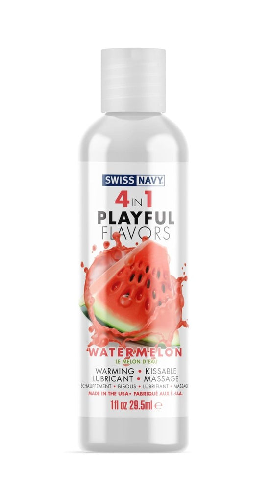 Swiss Navy 4-in-1 Playful Flavors - Watermelon - TruLuv Novelties