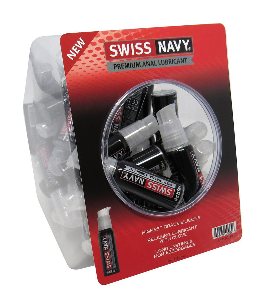 Swiss Navy Silicone Based Anal - 50 Count Bowl - 1 Oz. Bottles - TruLuv Novelties