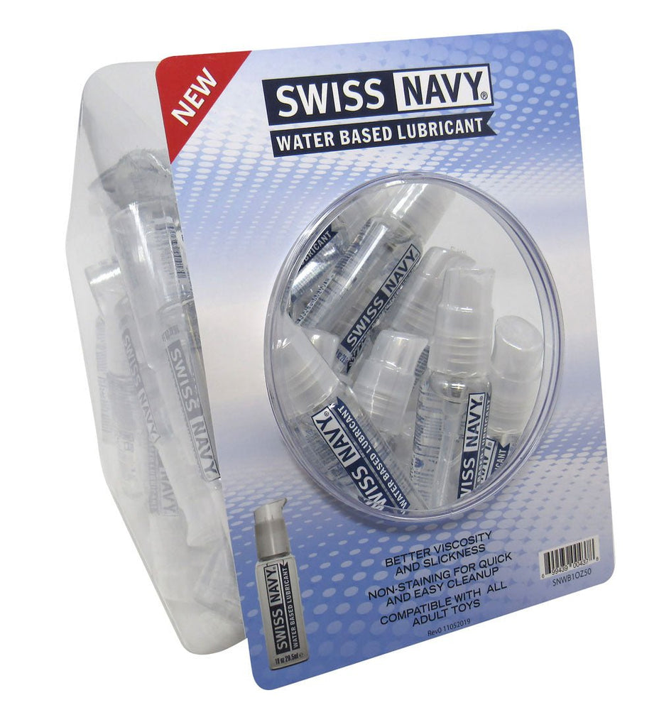 Swiss Navy Water-Based 1oz 50ct Fishbowl - TruLuv Novelties