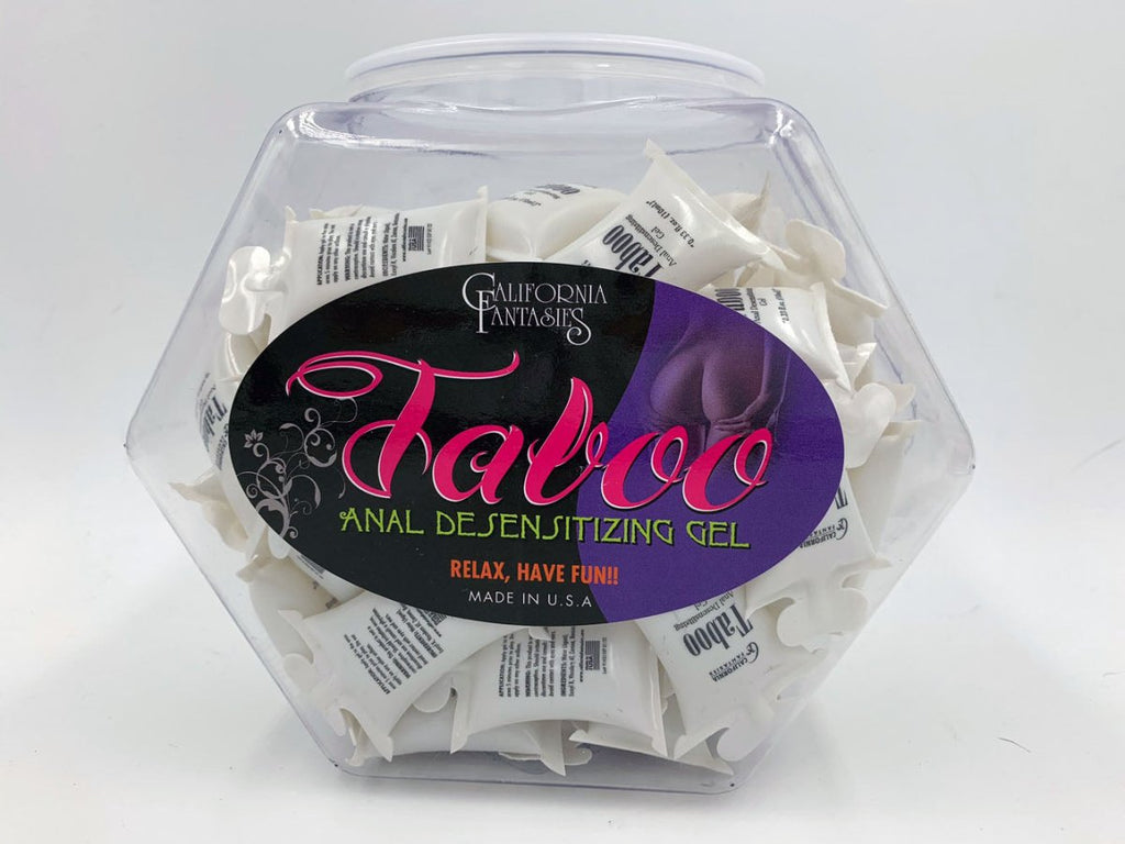 Taboo - Anal Desensitizing Gel - 72 Piece Fishbowl - 10 ml Pillows - TruLuv Novelties