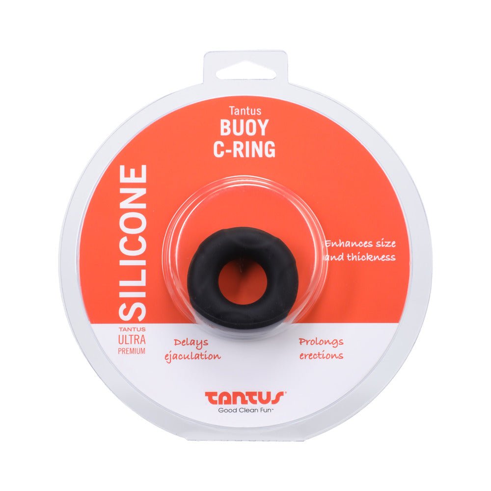 Tantus Buoy C - Ring Medium Onyx - TruLuv Novelties