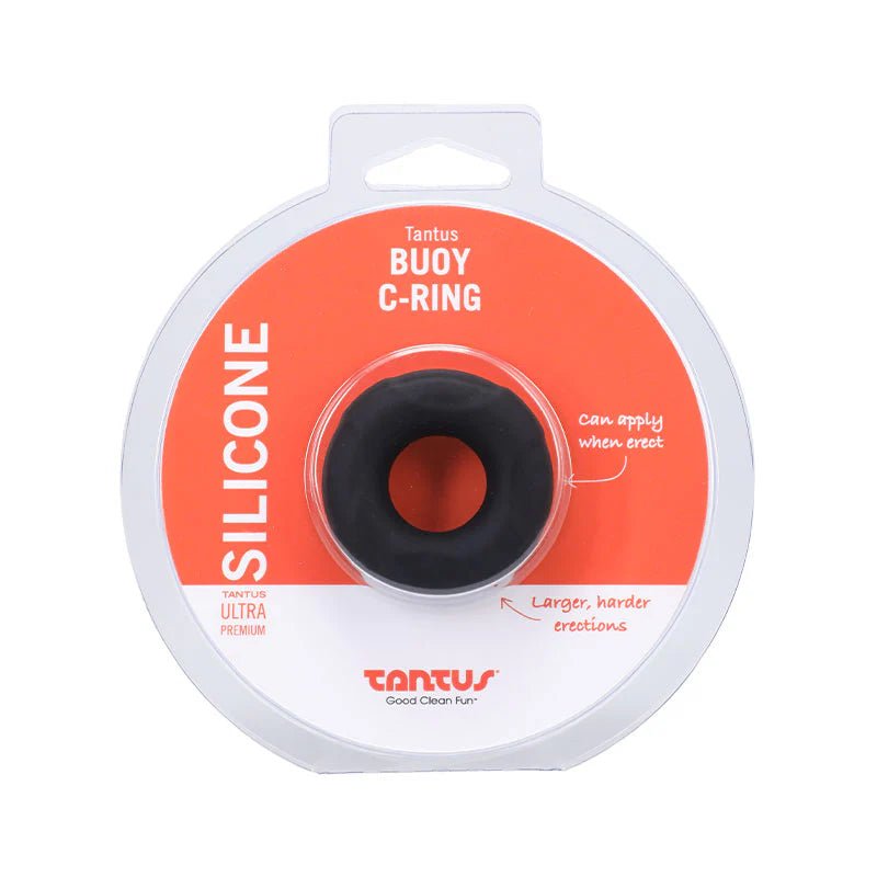 Tantus Buoy C - Ring Small Black - TruLuv Novelties