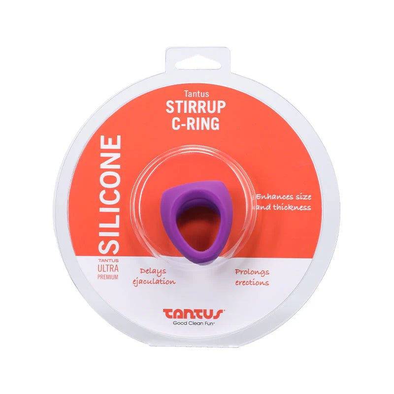 Tantus Stirrup C - Ring Cock and Ball Sling Purple - TruLuv Novelties