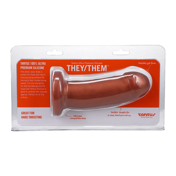 Tantus They/Them 5.5 in. Dildo Soft Copper - TruLuv Novelties