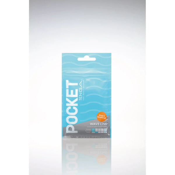 Tenga Pocket Masturbator Sleeve Wavy Line - TruLuv Novelties