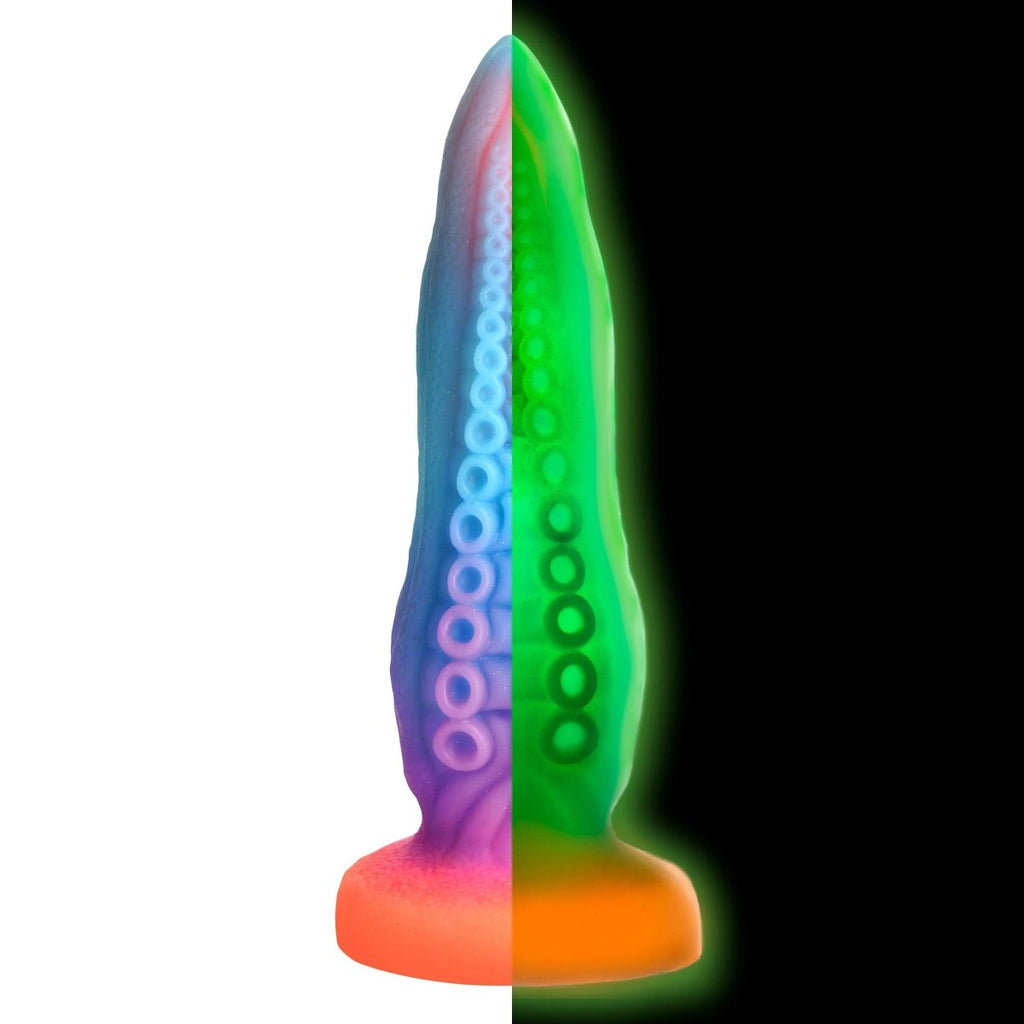 Tenta-Cock Glow-in-the-Dark Silicone Dildo - TruLuv Novelties