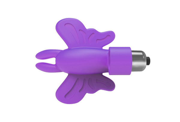 The 9&039;s Flirt Finger Butterfly Finger Vibrator - Purple - TruLuv Novelties