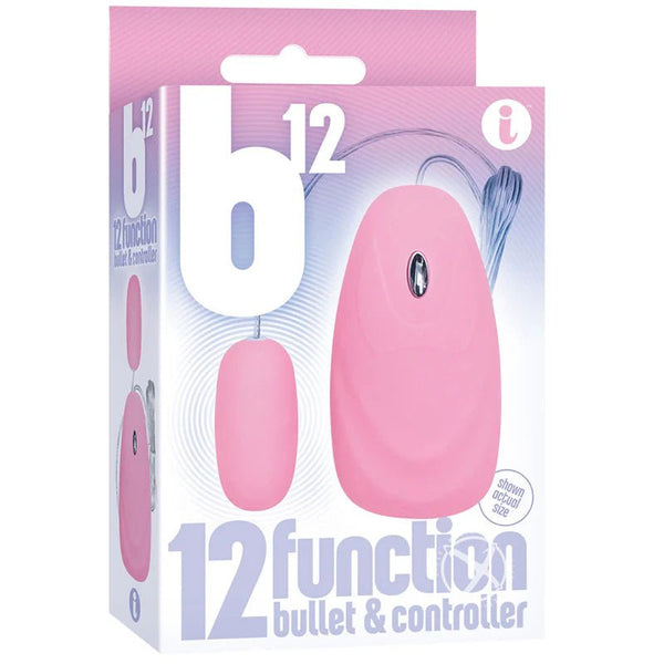 The 9's B12 Bullet 12 Function Bullet & Remote Pink - TruLuv Novelties