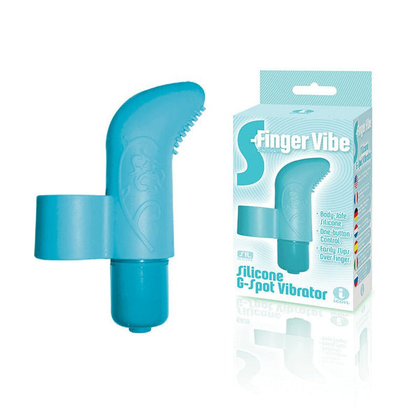 The 9's S-Finger Vibe Blue - TruLuv Novelties