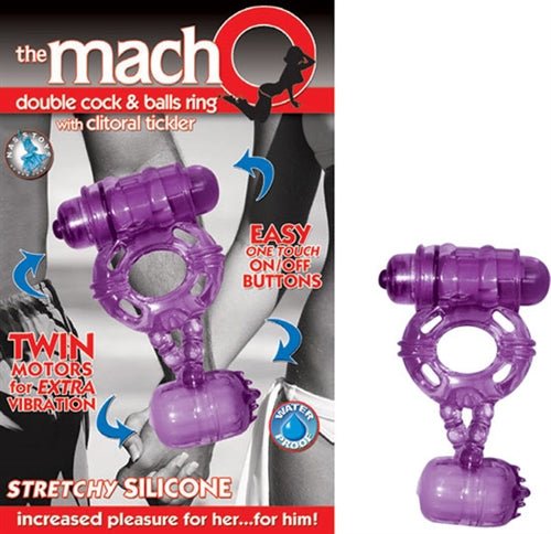 The Macho Double Cock and Balls - TruLuv Novelties