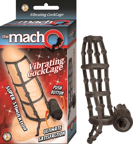 The Macho Vibrating Cockcage - Black - TruLuv Novelties