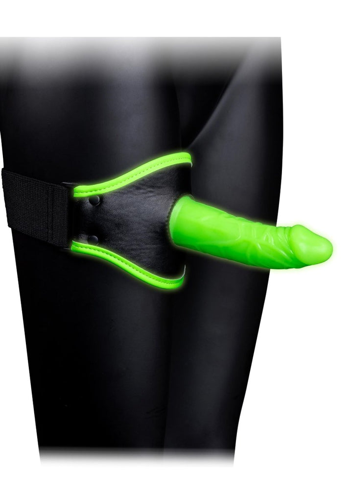 Thigh Strap-on With Silicone Dildo 5.7 Inch - Glow in the Dark - TruLuv Novelties