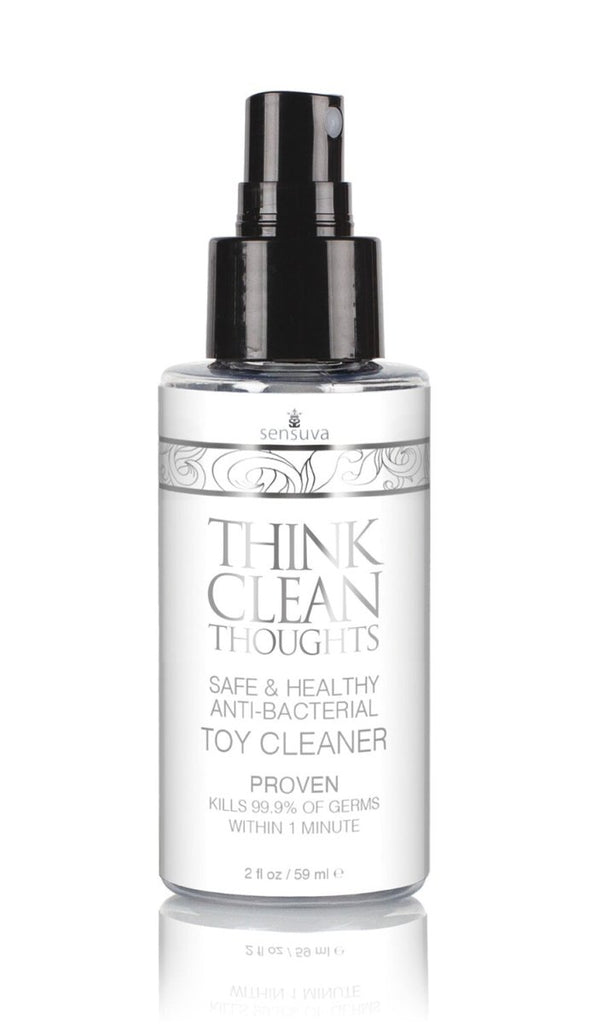 Think Clean Thoughts Antibacterial Toy Cleaner - 2 Fl. Oz. - TruLuv Novelties