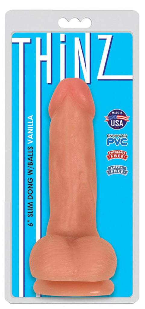 Thinz 6 Inch Slim Dong - Vanilla - TruLuv Novelties