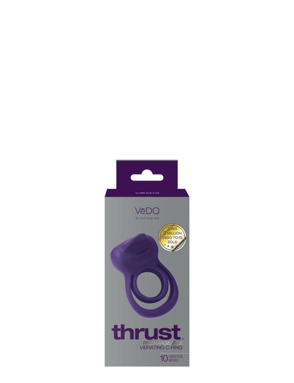 Thrust Rechargeable Dual C Ring - Purple - TruLuv Novelties
