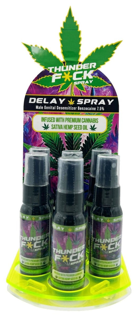 Thunder F*Ck Male Climax Control Spray Six Bottle - Display - TruLuv Novelties