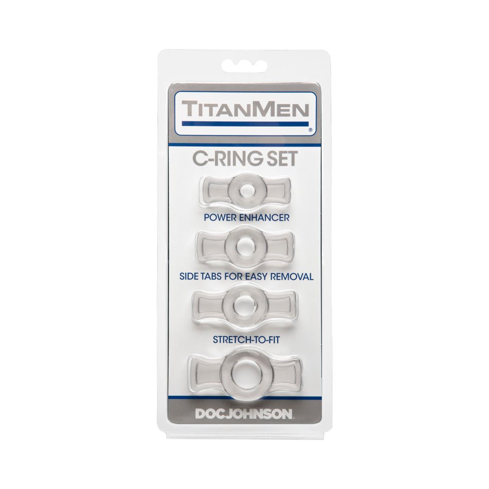 TitanMen - Cock Ring Set Clear - TruLuv Novelties