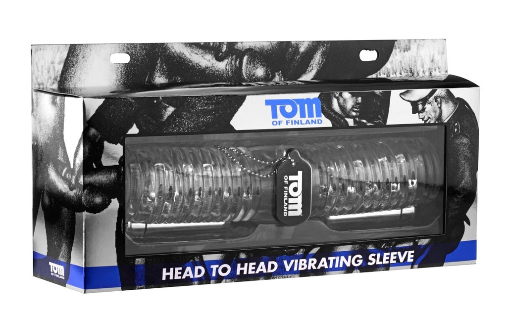 Tom of Finland Head to Head Vibrating Sleeve - TruLuv Novelties