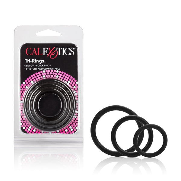 Tri - Rings - Black - TruLuv Novelties
