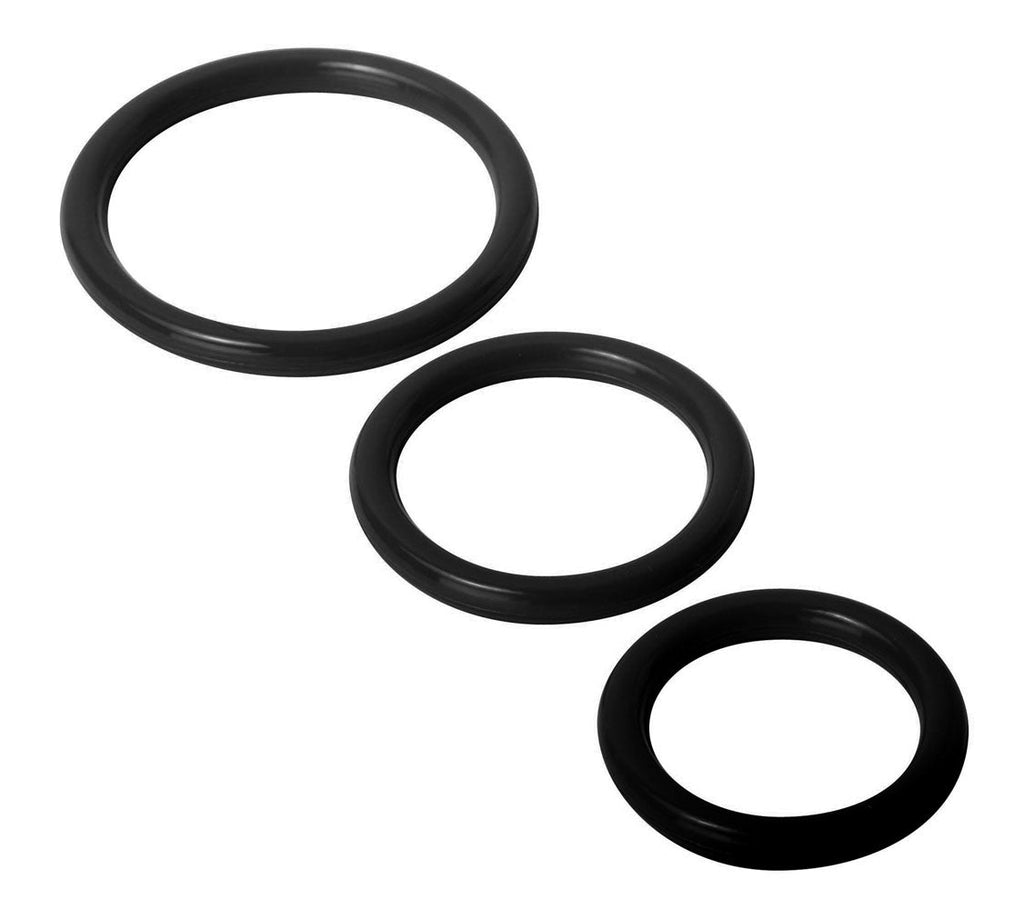 Trinity Silicone Cock Rings. - TruLuv Novelties