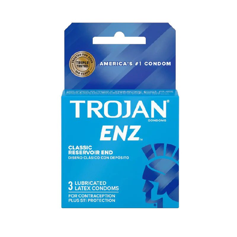 Trojan - Enz Lubricated Condoms 3 - Pack - TruLuv Novelties