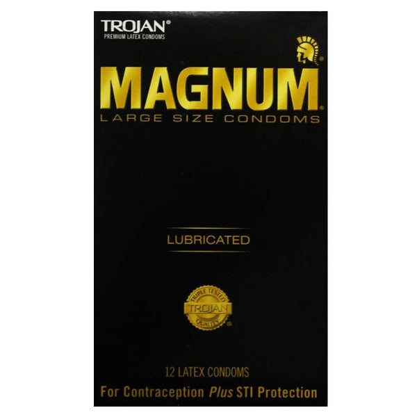 Trojan Magnum Larger Size Condoms 12 - Pack - TruLuv Novelties