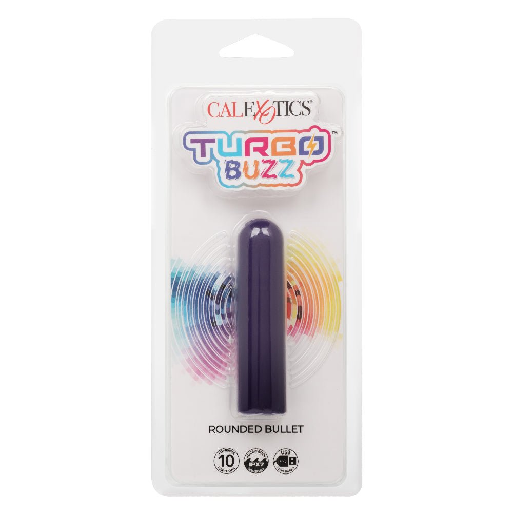 Turbo Buzz Rounded Bullet - Purple - TruLuv Novelties