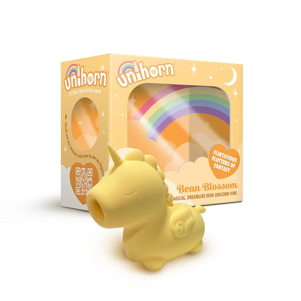 Unihorn Bean Blossom Flicking Vibrator Yellow - TruLuv Novelties