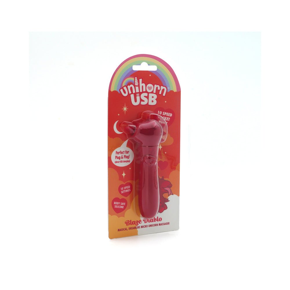 Unihorn USB Bullet Blaze Diablo Dark Red - TruLuv Novelties