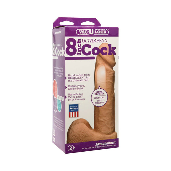 Vac-U-Lock - 8-Inch ULTRASKYN Cock White - TruLuv Novelties