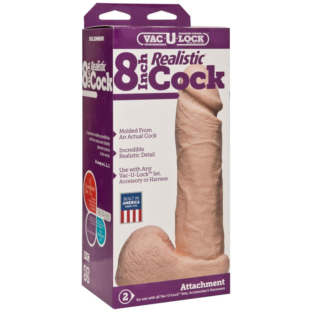 Vac-U-Lock Realistic Cock. - TruLuv Novelties