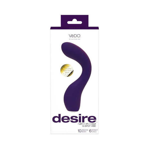 VeDO Desire Rechargeable G - Spot Vibe Purple - TruLuv Novelties