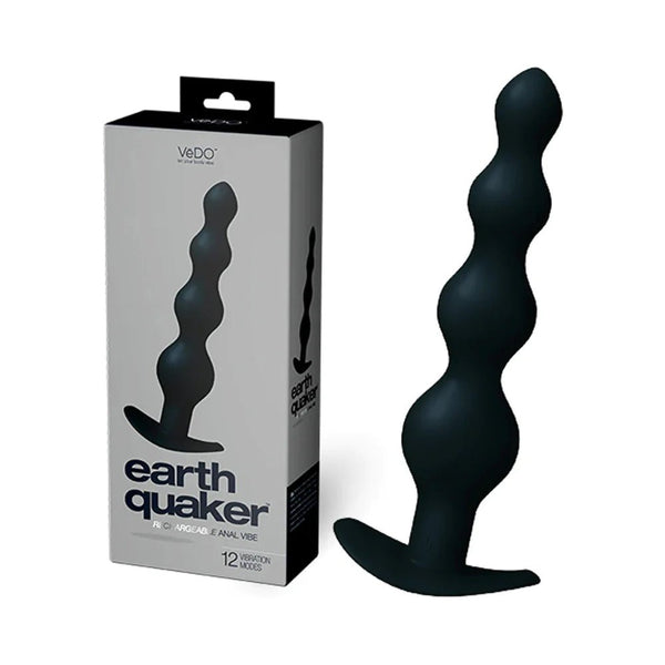 VeDO Earth Quaker Anal Vibe - Just Black - Men's - TruLuv Novelties