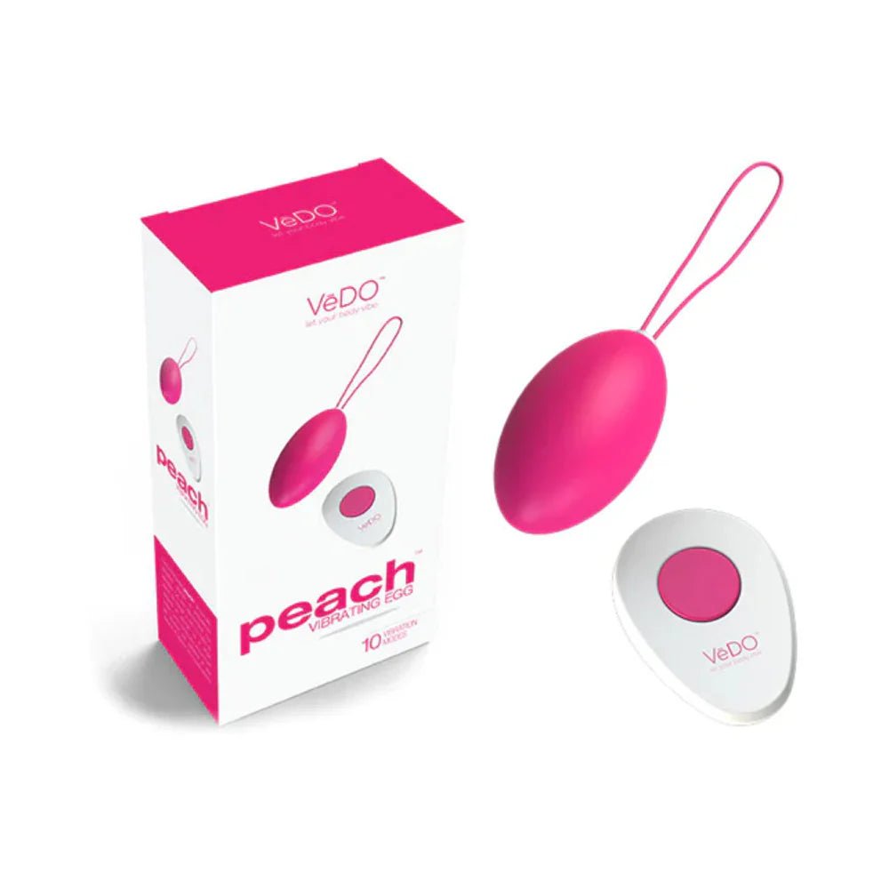 VeDO Peach Rechargeable Egg Vibe - Foxy Pink - TruLuv Novelties