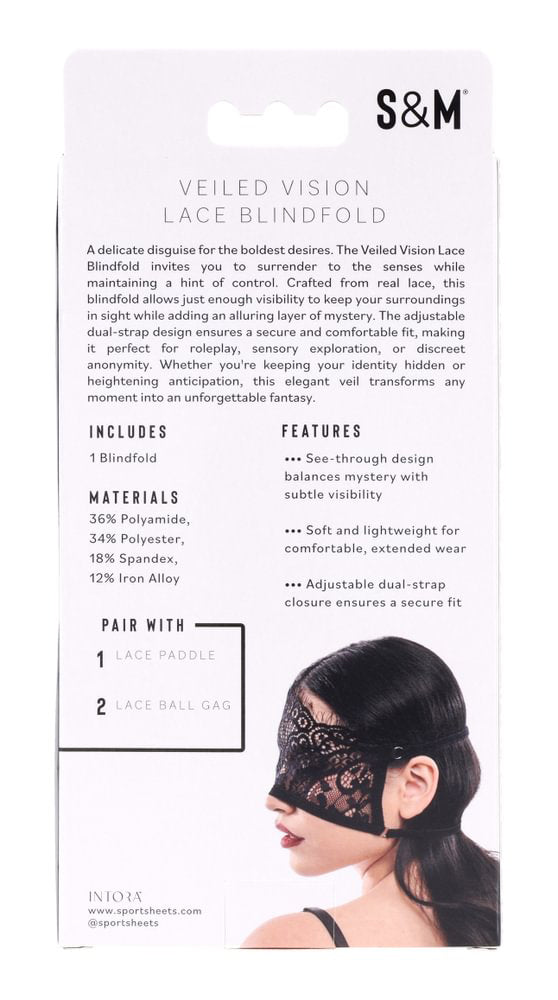 Veiled Vision Lace Blindfold - TruLuv Novelties