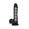 Vers Liquid Silicone Suction Dildo - Black - TruLuv Novelties